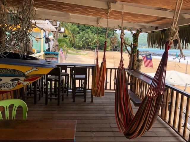 Beach Shack Chalet - Garden View Aframe Big Unit Kampong Juara Luaran gambar