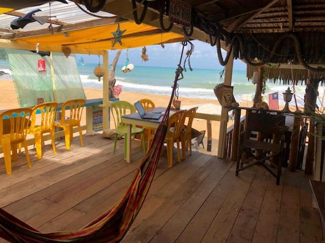 Beach Shack Chalet - Garden View Aframe Big Unit Kampong Juara Luaran gambar